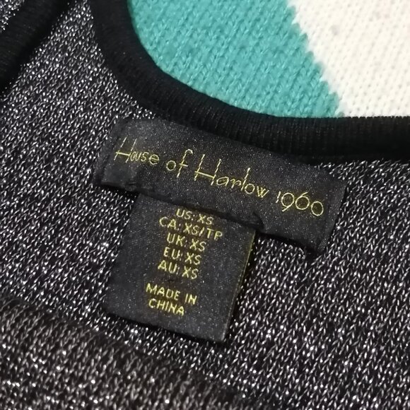 House of Harlow 1960, Metallic Knit Bodysuit - Picture 9 of 10